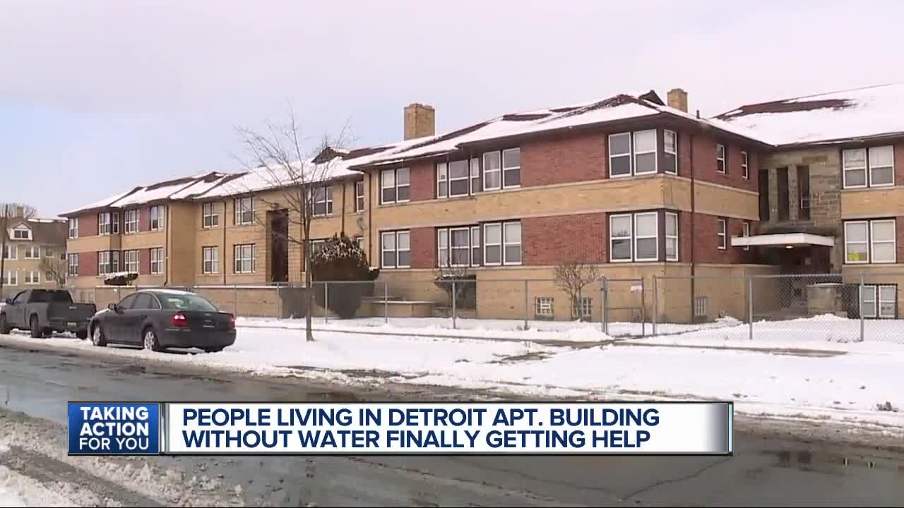 People living in Detroit apartment building without water finally getting help