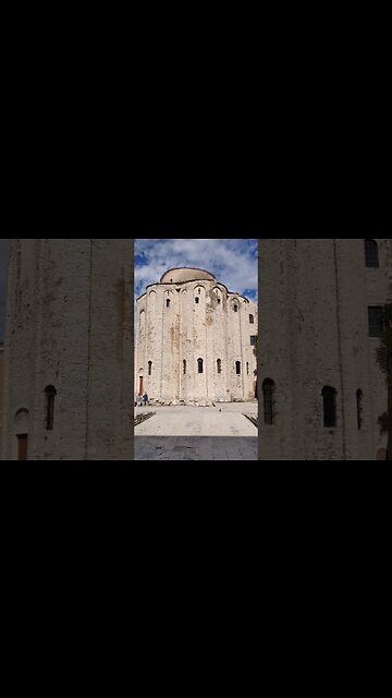 Zadar, iglesia de San Donato . Hace un año.