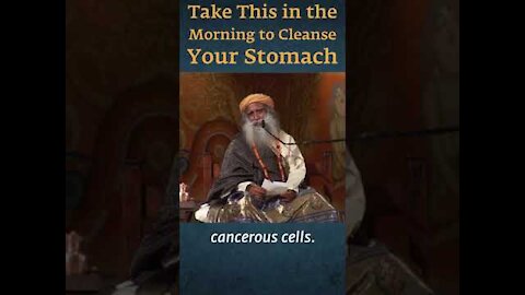 Take This in the Morning to Cleanse Your Stomach | Sadhguru #shorts #sadhguru #health