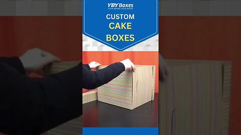 Custom Cake Boxes to Make Your Customers Birthday Memorable #shorts #tiktok #packaging #cakebox