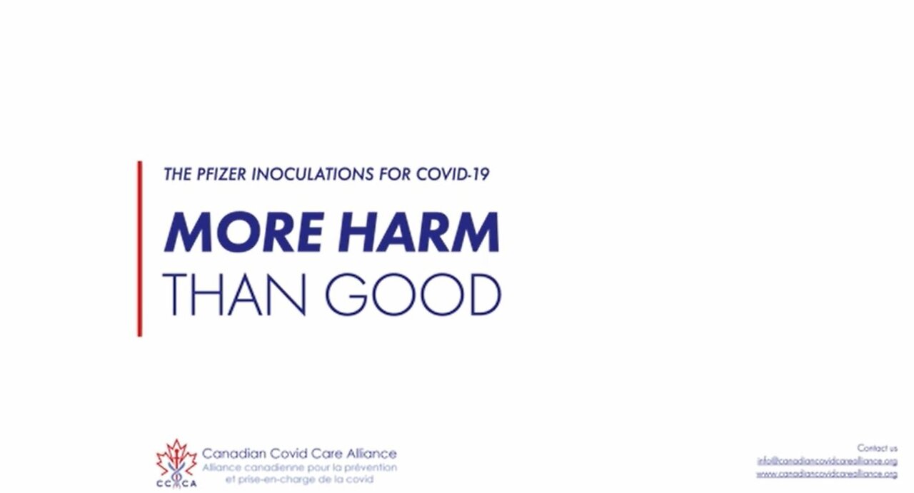 💥CCCA: Evidence That The Pfizer Jabs Are Doing More Harm Than Good