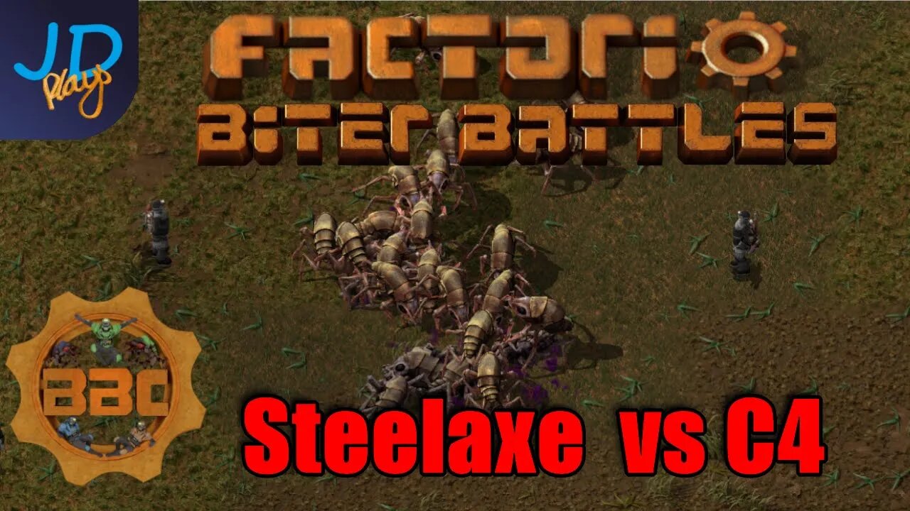 Factorio PvP Biter Battles ⚙️ BBChampions ⚙️ Steelaxe vs C4