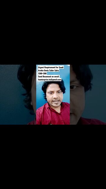 Job in Saudi | Gent's tailor job #fcenterprise #job #jobs #saudijob #dubaijob #gulfjob #vacancy