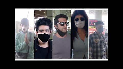 Pulkit Samrat, Sanjana Sanghi, Akshay Oberoi, Rashi Khanna & Manish Malhotra Spotted at the Airport