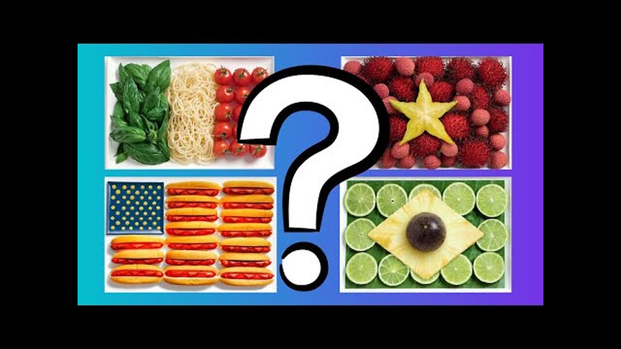 Guess the Country by the Food Flags | Country Quiz