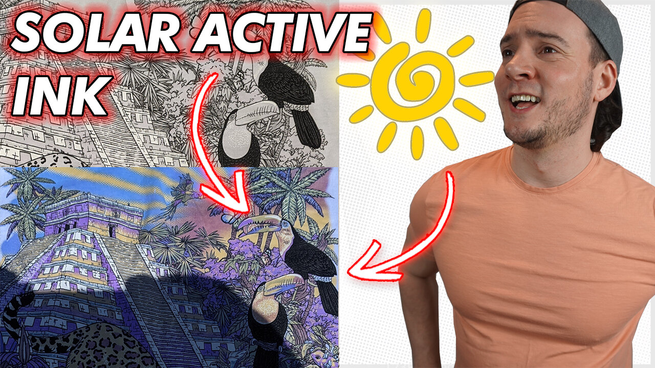 THIS IS SO COOL! Color-Changing T-Shirts 👕 (SolarActive Ink Review)