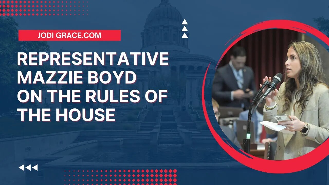 MO State Rep Mazzie Boyd (R) Speaking on the Rules of the House, HR 11