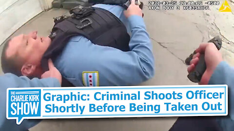 Graphic: Criminal Shoots Officer Shortly Before Being Taken Out