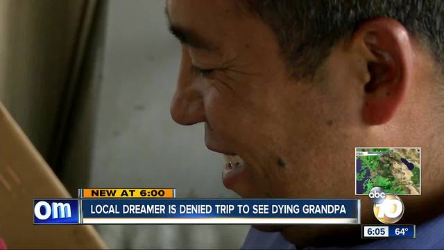 Local dreamer denied trip to see dying grandpa
