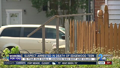 Suspect arrested in death of Edgewood teen