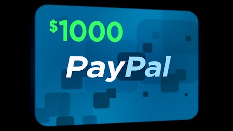 Get free paypal $1000 gift Cards.