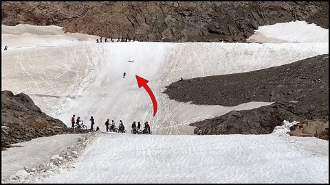 WHATEVER YOU DO, DON'T LET GO OF YOUR BIKE! MEGAVALANCHE GLACIER PRACTICE INSANITY