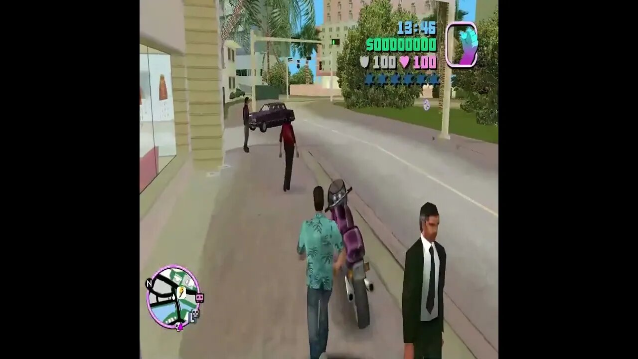 Tommy Meets CJ in GTA Vice City For The First Time