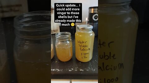 update to the water soluble Calcium...