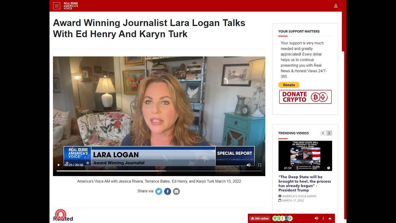 Award Winning Fox News Journalist Lara Logan Drops BOMB on Ukraine! [17.03.2022]