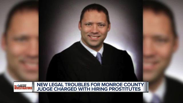 New legal troubles for Monroe County judge charged with hiring prostitutes