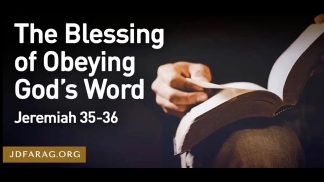 The Blessing of Obeying God's Word - JD Farag