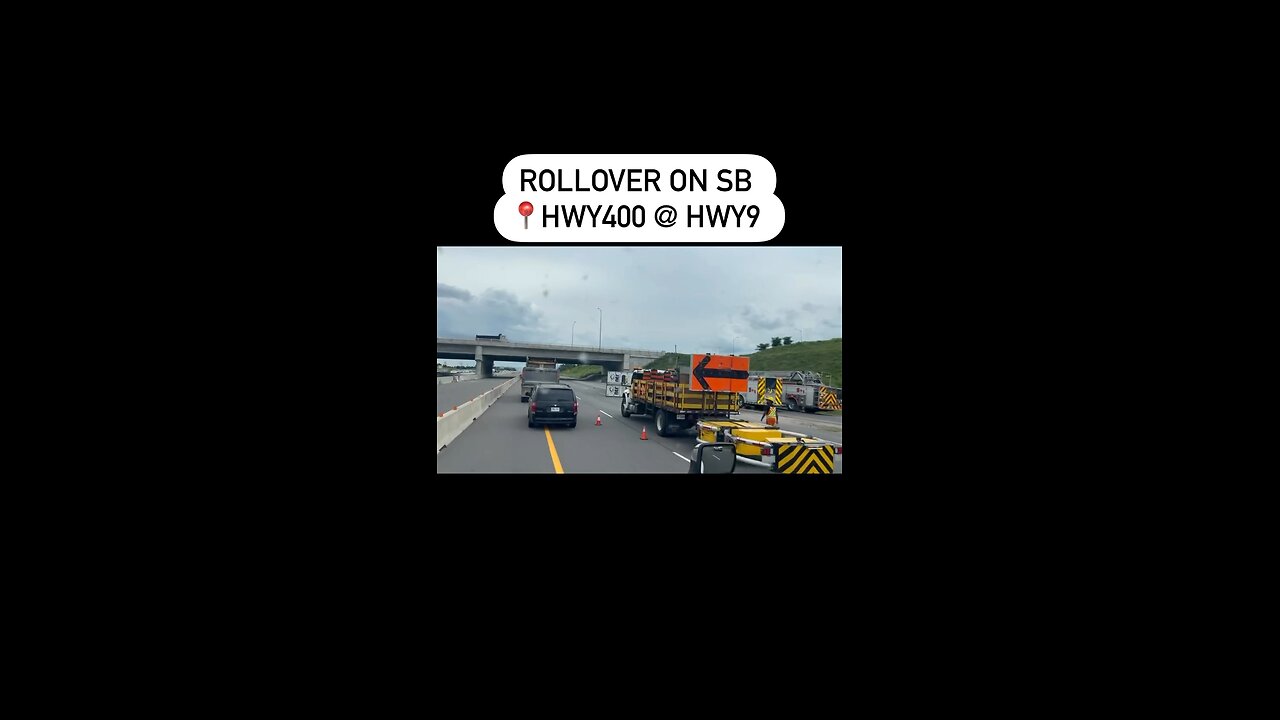 Truck Rollover On Highway 400