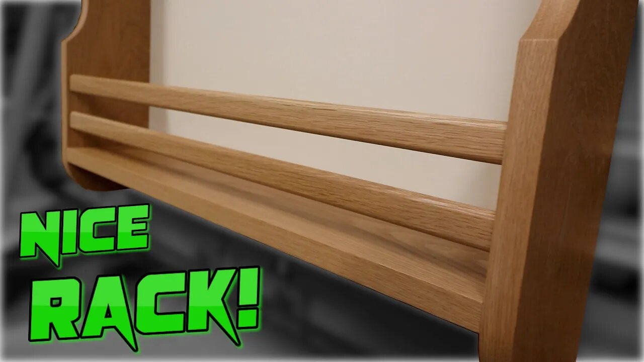 Oak Spice Rack with Domino Rails