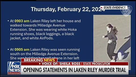 PROSECUTOR: LAKEN RILEY WAS ABLE TO CALL 911 AS SHE WAS BEING MURDERED - PRAY 🙏 FOR LAKEN'S FAMILY