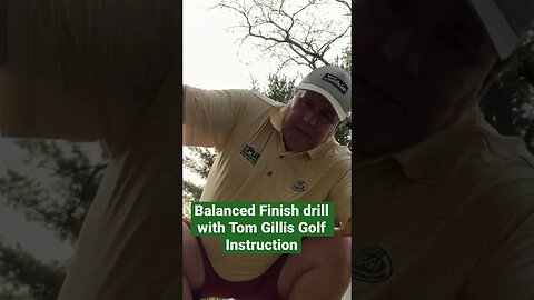 Balanced Finish golf drill with Tom Gillis PGA Pro! #golf #tomgillisgolf #golftips