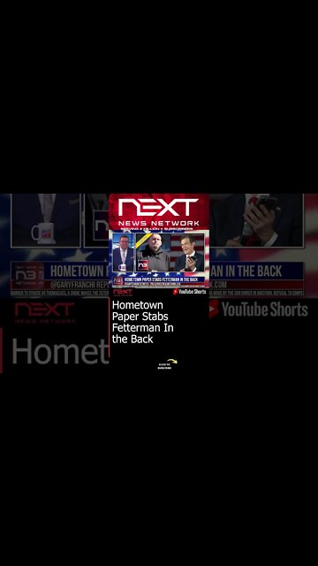 Hometown Paper Stabs Fetterman In the Back #shorts