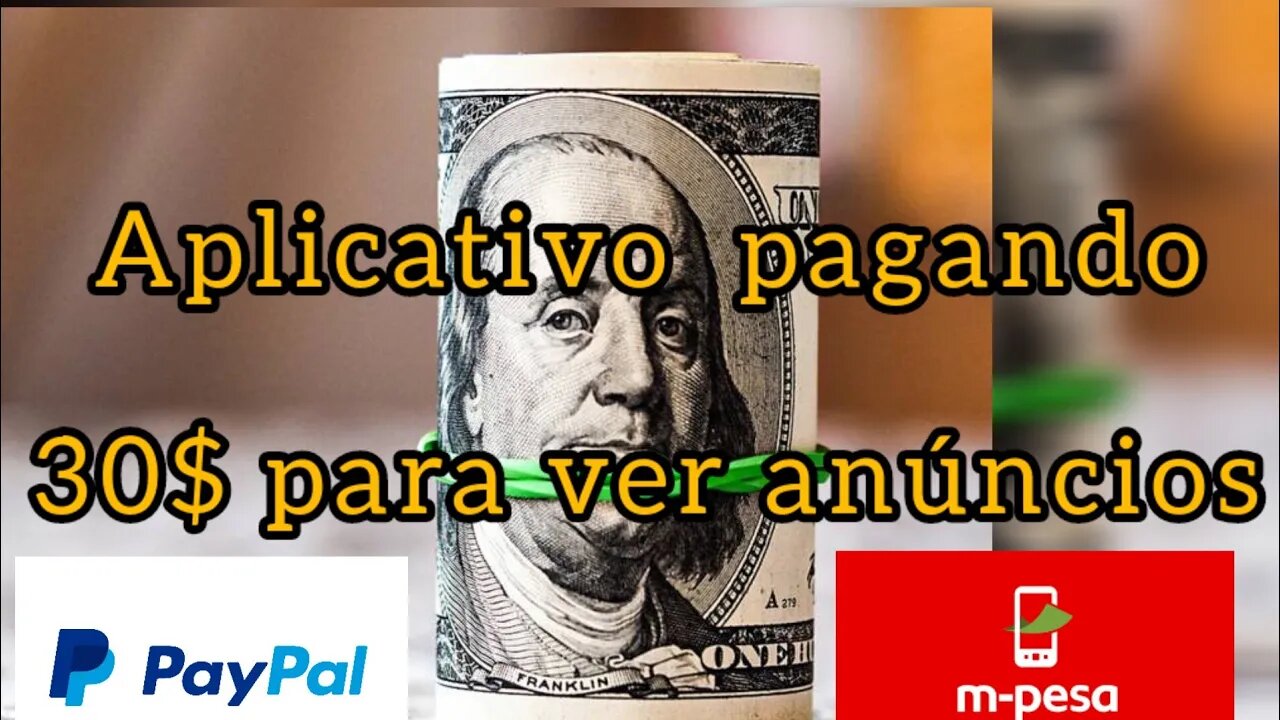 NOVO APLICATIVO pagando mas de 30$ para ver anúncios