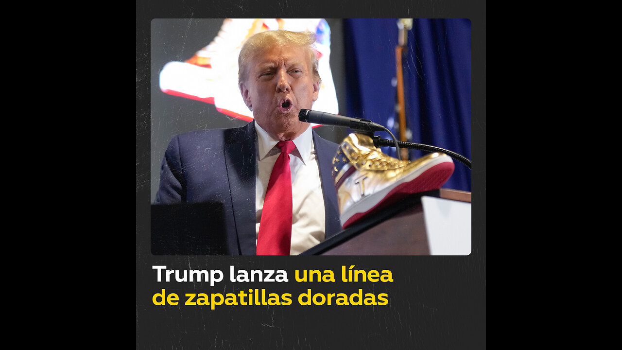 Trump lanza sus zapatillas doradas ‘Never Surrender High-Tops’ en Filadelfia