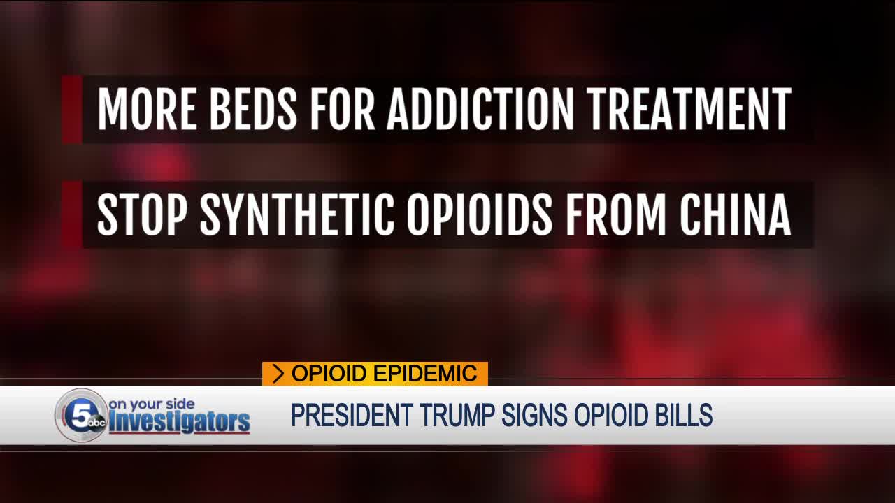 News 5 Investigator Ron Regan at White House as President signs landmark opioid bill