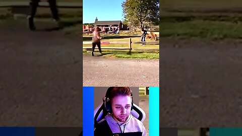 BLACK MAN FLIPS OVER FENCE #shorts #reaction #youtubeshorts #viral #short #trending