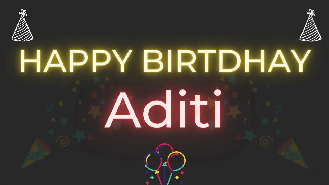 Happy Birthday to Aditi - Birthday Wish From Birthday Bash