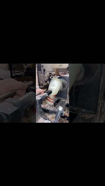 Wood Turning a Bowling Pin