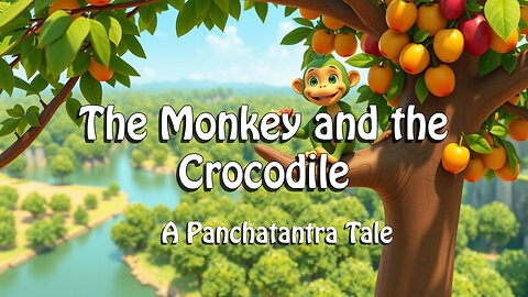 The Monkey and the Crocodile | Panchatantra Moral Story for Kids