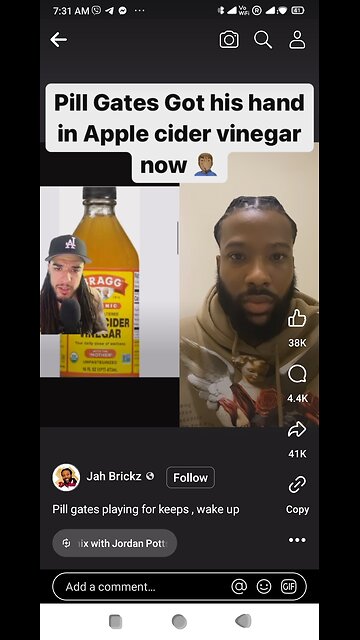 Pill Gates got his hand in Apple cider vinegar now
