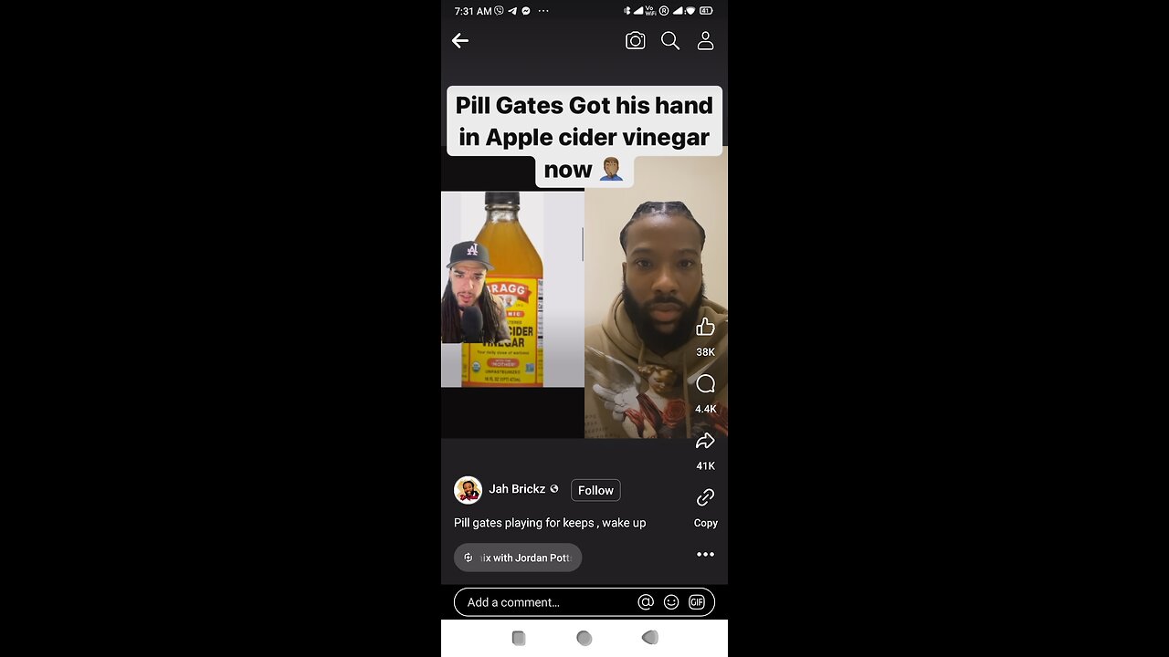 Pill Gates got his hand in Apple cider vinegar now