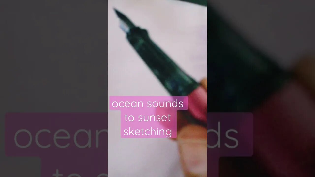 enjoy the sketching to sounds of nature around me