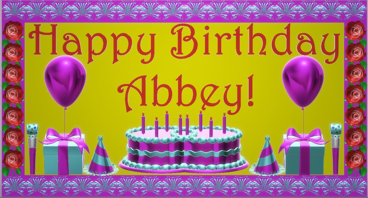 Happy Birthday 3D - Happy Birthday Abbey - Happy Birthday To You - Happy Birthday Song