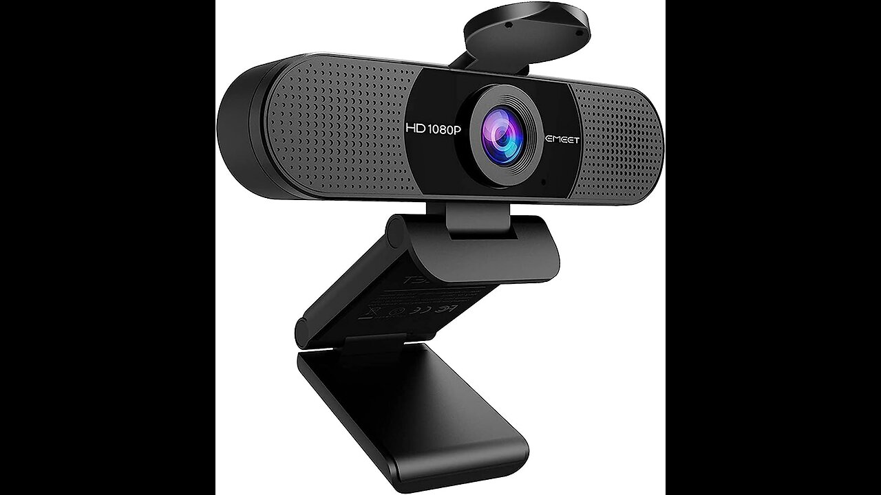 Webcam 1080P HD Streaming USB Computer Web Cam EMEET Mini Camera with Microphones