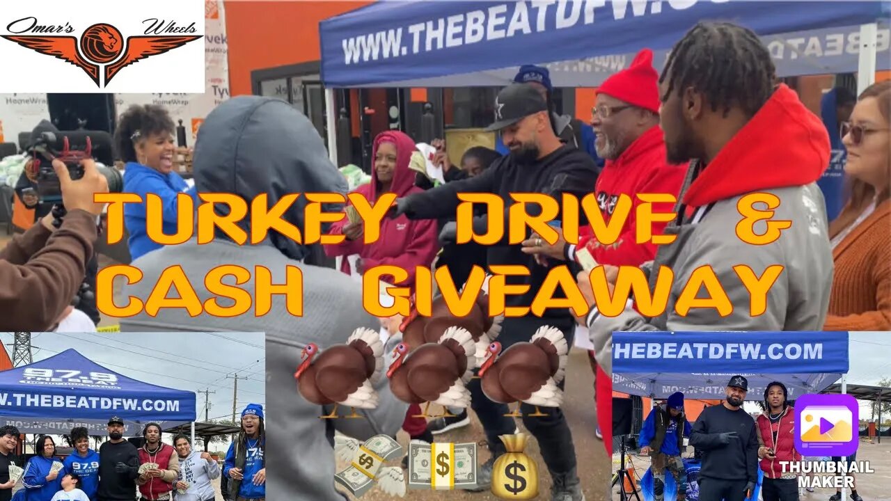 ​Annual Turkey Drive & Cash Give Away by: @omarswheels & @979thebeat