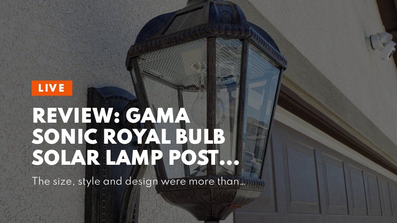 Review: Gama Sonic Royal Bulb Solar Lamp Post Light Kit, 89 inch Tall, Outdoor Triple Head Weat...