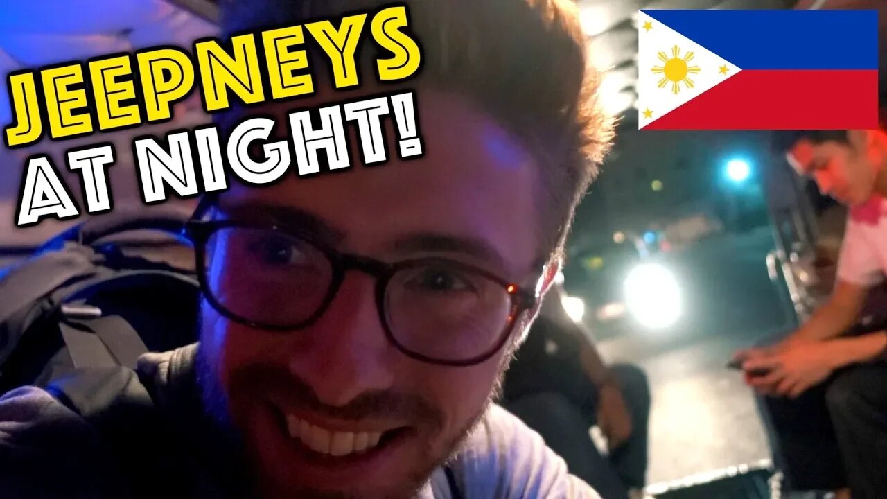 Riding JEEPNEYS AT NIGHT (local transport in the Philippines)