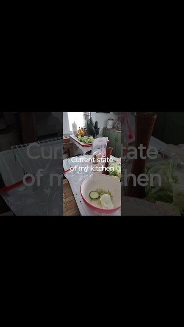 Current state of my summer kitchen🙃🙃 #summerkitchen #foodpreservation #messykitchen