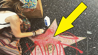 Paris Jackson CLEANS Michael Jackson’s DEFACED Hollywood Star!