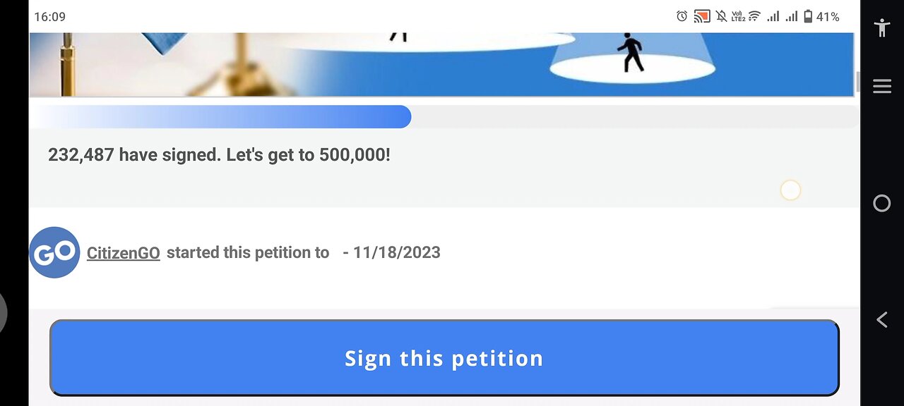 HUNDREDS OF THOUSANDS HAVE SIGNED WORLDWIDE