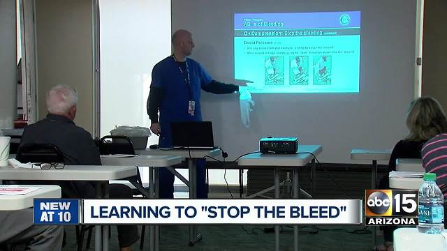 Valley health experts teaching people life saving procedure