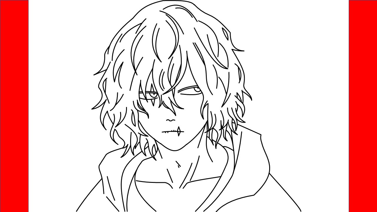 How To Draw Shigaraki Tomura From My Hero Academia - Step By Step Drawing