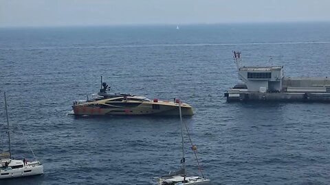 Palmer Johnson superyacht leaving Port Hercule in Monaco