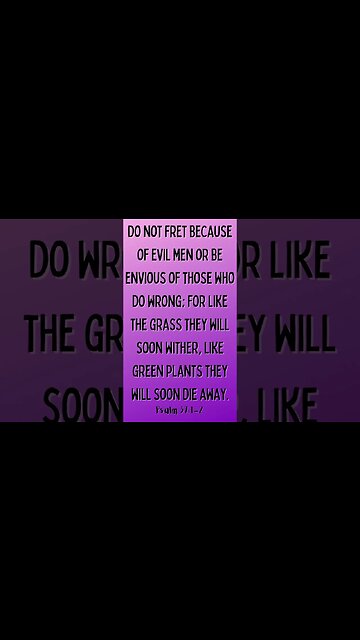 Psalm 37:1-2 #shorts