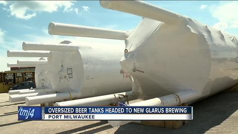 Oversized beer tanks heading to New Glarus Brewing