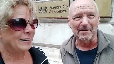 Foreign and Commonwealth office and Treasury protests